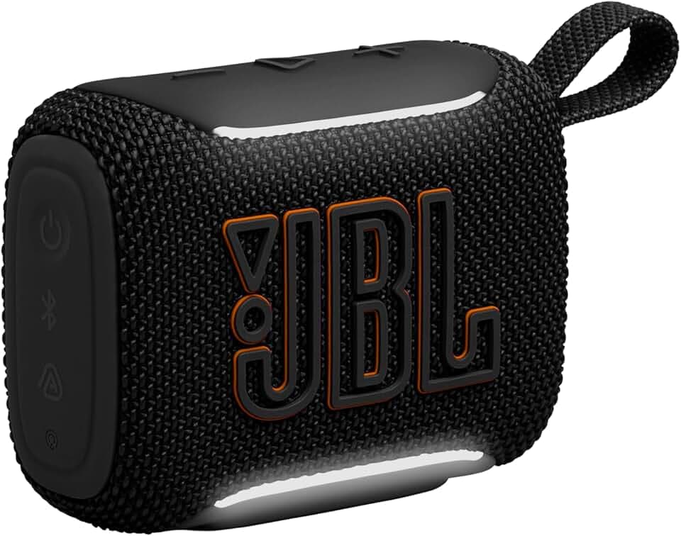 JBL GO 5 Enceinte Bluetooth Ultra‑Portable avec JBL Pro Sound Puissant et Basses percutantes, appairage AirTouch, Conception étanche, 10 Heures d’autonomie, Noir