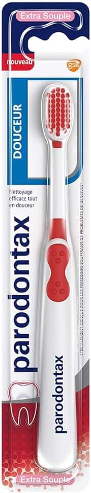 PARODONTAX - Brosse à Dents Douceur - Brosse à Dents Extra Souple - Offre un Nettoyage Efficace Tout en Douceur pour des Gencives Saines & des Dents Fortes - x 1 (modèle aléatoire)