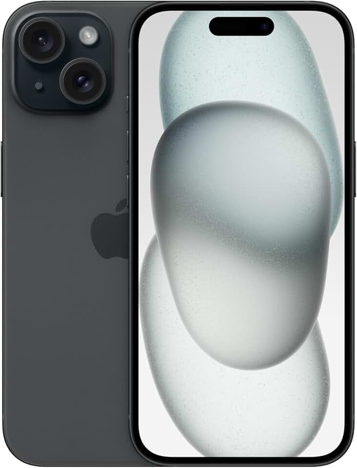 Apple iPhone 15, 128 Go, Noir (Reconditionné)