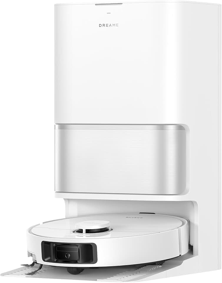 dreame L10s Ultra Gen 3 Kit Robot Aspirateur Laveur, 25000Pa, Brosse Latérale Rétractable à Levage, Système AceClean DryBoard, Auto-Nettoyage Serpillière, Séchage à l’Air Chaud, Contrôle Vocal & App