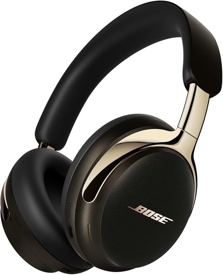Bose Casque QuietComfort Ultra (2e gén) Bluetooth : Casque sans Fil avec Son Spatial, Supra-aural, réduction de Bruit avec Micro intégré, Jusqu’à 30 h d’autonomie en écoute, Or du désert