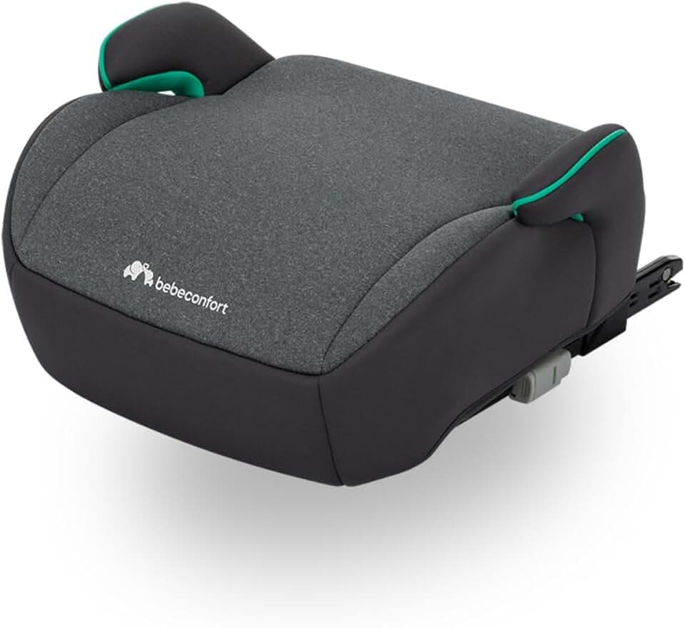 Bebeconfort Manga i-Fix, Siège auto Rehausseur ISOFIX, Rehausseur auto léger, de 6 à 12 ans, 22-36 kg, 125-150 cm, Tinted Graphite