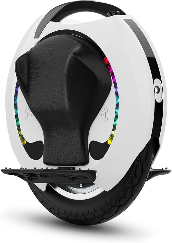 KINGSONG Gyroroue électrique KS-16S 840 Wh, Adulte,Blanche, Moteur 1200W, Autonomie jusqu'à 75km, bridée 35km/h, Pneu Gonflable 18”, Haut-Parleur et Bluetooth