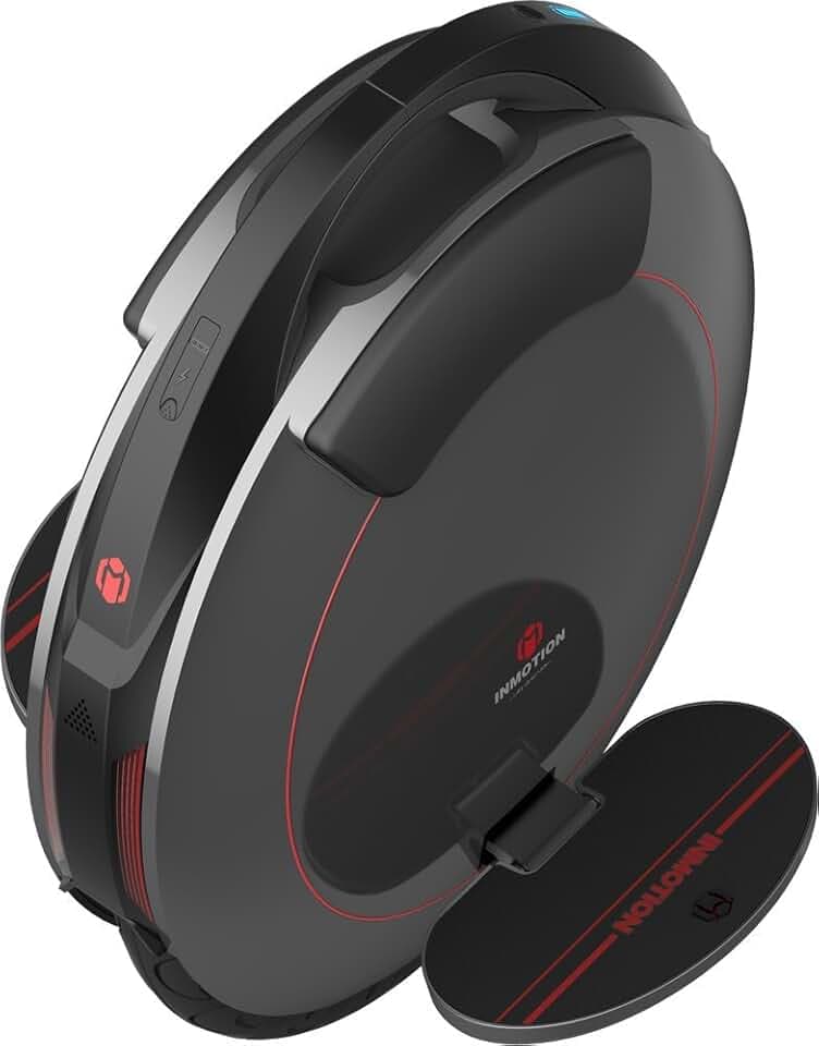 INMOTION Gyroroue Electrique V5F, Adulte, Noir, Taille Unique EU, Moteur 1000W, Autonomie jusqu'à 35km, 25lm/h, Pneu Gonflable 14", Fine et Puissante