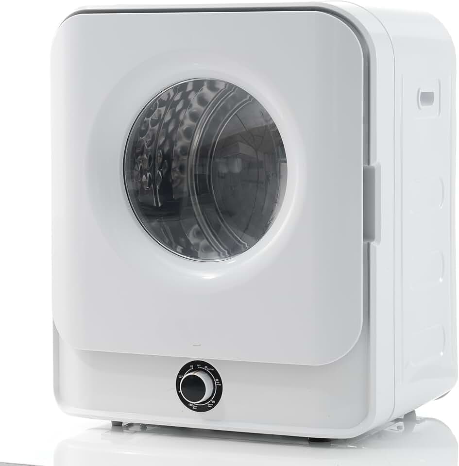 Merax petit sèche-linge avec 5 programmes, sèche-linge à montage mural avec protection contre la surchauffe et filtration multiple, 3 kg / jusqu'à 4,5 kg, 830 W