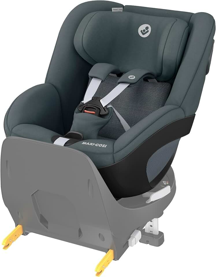 Maxi-Cosi Pearl 360 i-Size, Siège-auto bébé, 3 mois - 4 ans (61 à 105 cm), Siège-auto pivotant 360, Rotation à une main, Protection G-CELL contre les chocs latéraux, Authentic Graphite