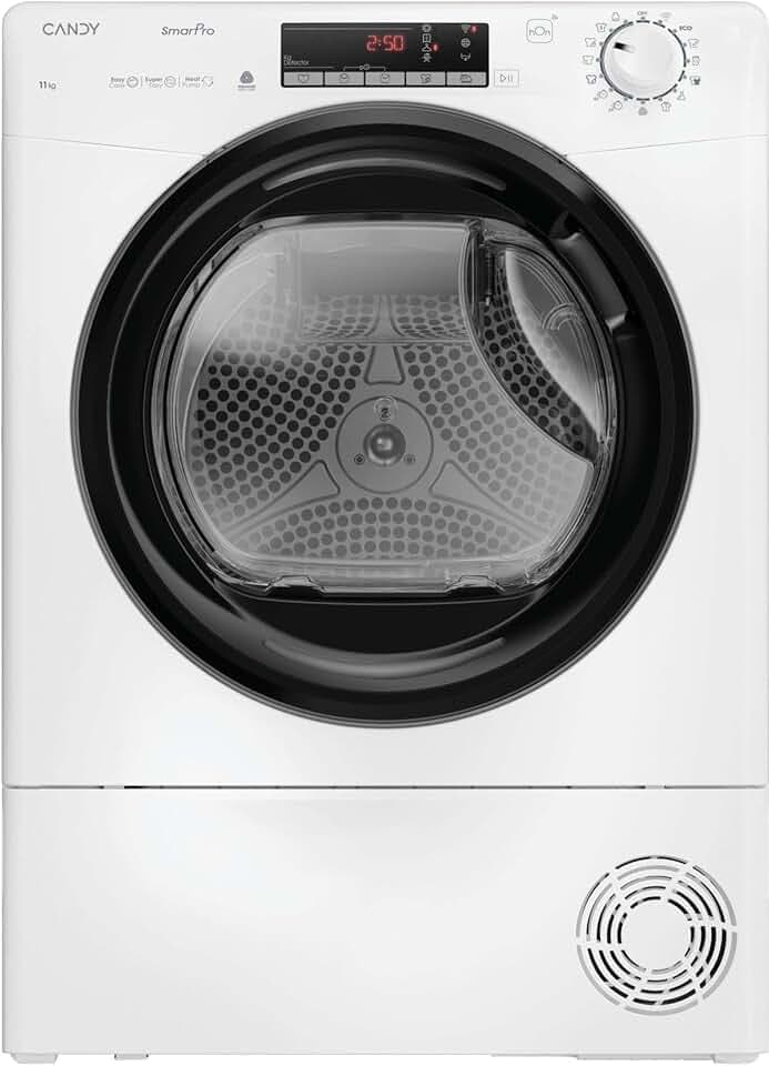 Sèche-linge pompe à chaleur Candy CROEH11N2TBE-S - 11kg - connecté SmartPro - Classe D - Blanc