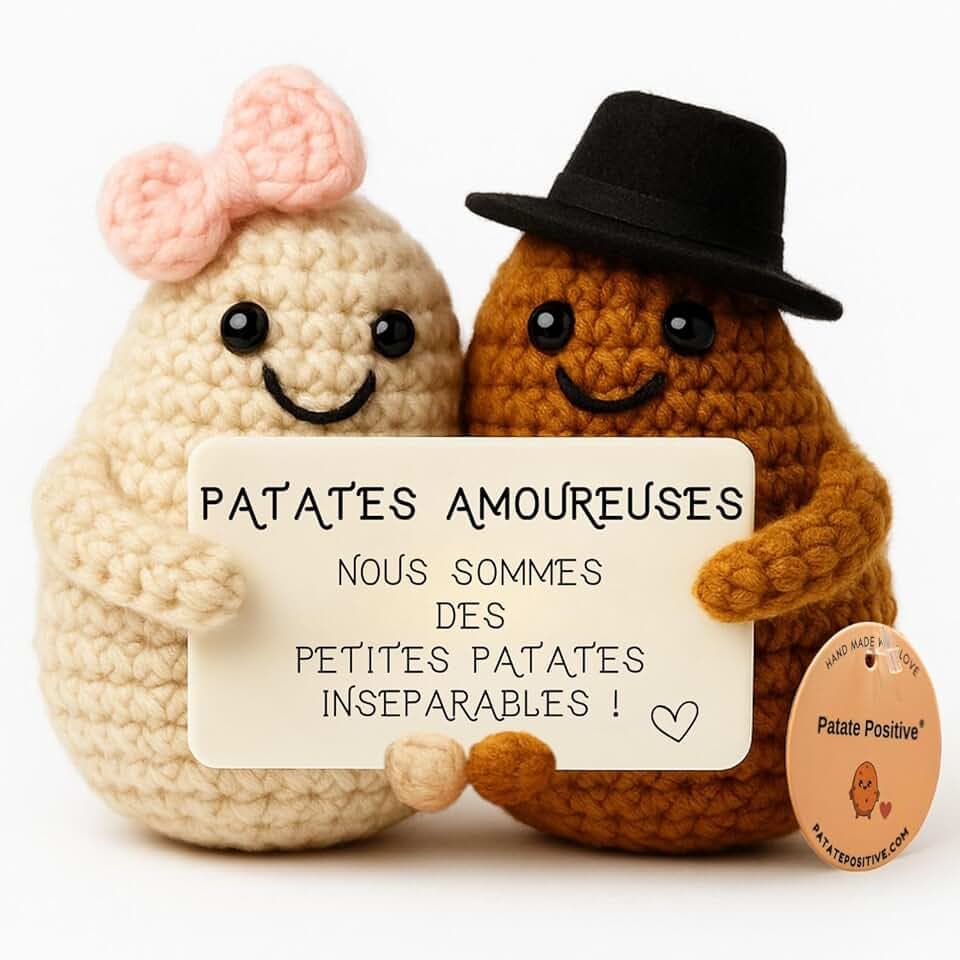Patates Amoureuses© | Cadeau Romantique | Elle & Lui | Idee Couple | Saint-Valentin Anniversaire Mariage Noces | I Love You | Souvenir Relation | Homme Mari Femme Fiance | Fete Cœur | Surprise Amour