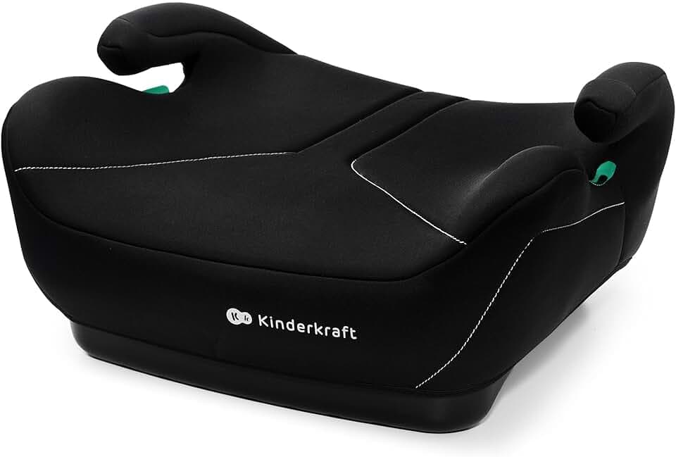 Kinderkraft I-BOOST 2 I-SIZE, Siège auto, 125-150 cm, siège Bébé, Rehausseur pour 6 à 12 Ans, Facile à Monter, posture Ergonomique, Mousse Supplémentaire, Noir