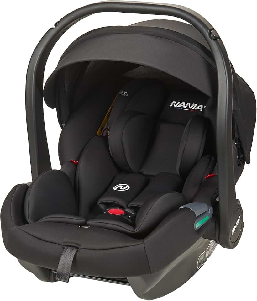 NANIA Rimini, Siège auto bébé ceinturé, 0-87 cm R129 i-Size, dès la naissance à 13 kg, Groupe 0+, Appuie-tête réglable, Protection Latérale, insert lombaire et de réduction