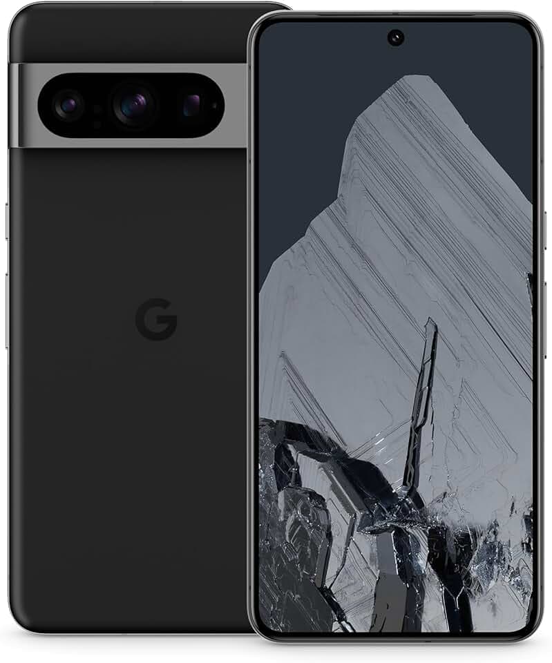 Google Pixel 8 Pro – Smartphone Android débloqué avec téléobjectif, 24 Heures d'autonomie et écran Super Actua – Noir Volcanique, 256GB