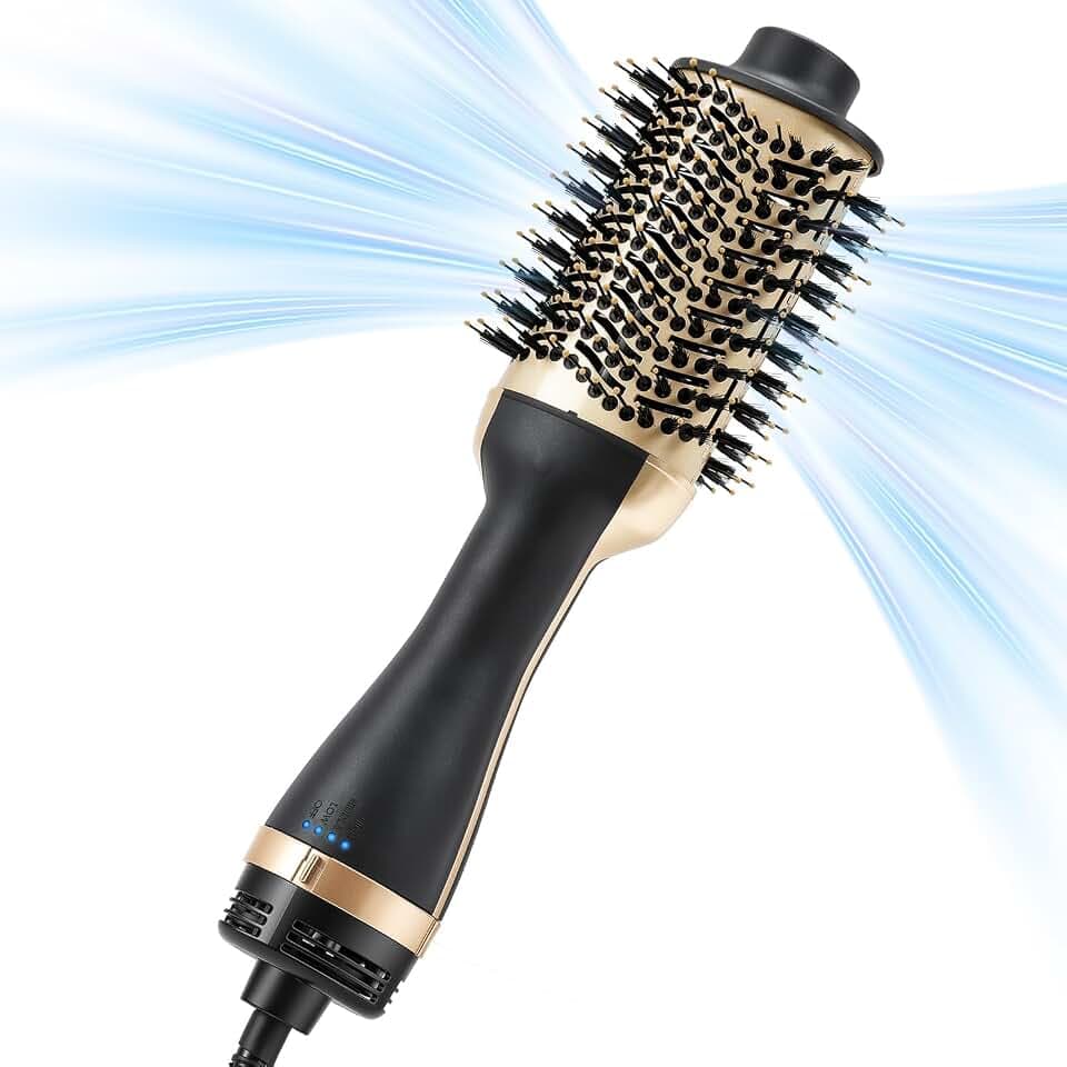 Brosse Soufflante 70 mm for Efficient Drying and Styling | Brosse à Ions Négatifs, Séchage Rapide 1000 W, Anti-Frisottis, Volume et Lissage, 3 Températures, pour Tous Types de Cheveux