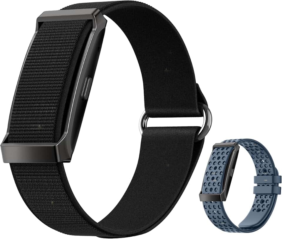 Smart Band Métal 2026 Nouveau Modèle, Bracelet Activité sans Écran Homme Femme, Boîtier Métallique, Autonomie +1 Mois, GPS, Cardio 24/7, SPO₂, Suivi Sommeil, Podomètre, 170+ Modes Sport, 2 Bra