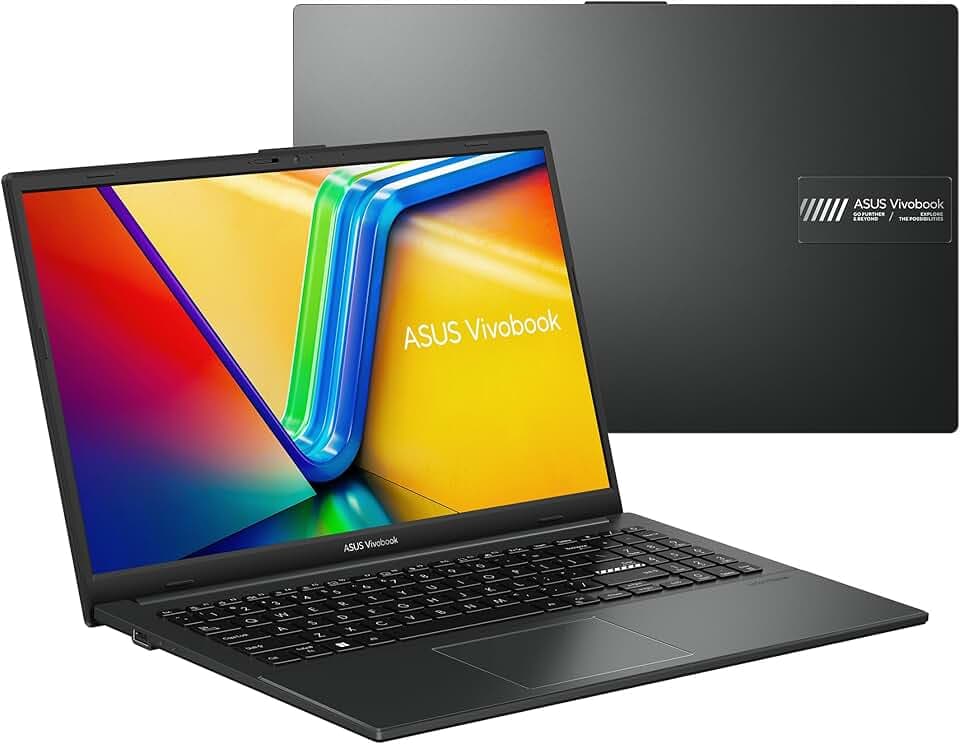 Asus Vivobook Go 15 E1504GA-BQ200WS 15.6 pouces FHD PC Portable (processeur Intel N100 3.4 GHz, 4Go DDR4, 128G UFS 2.1, Intel UHD Graphics, Windows 11 Home S) – Clavier AZERTY - Office 365 1 an offert