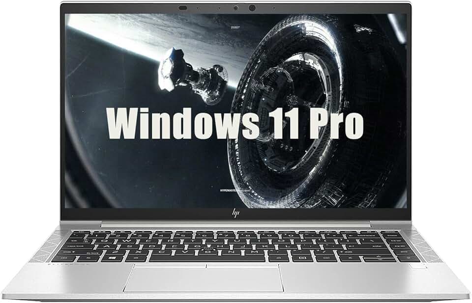 HP EliteBook 845 G8 Business Ordinateur Portable, Ordinateur Portable FHD 14 Pouces, AMD Ryzen 5 Pro 5650U, 8 Go de RAM, 256 Go SSD, Clavier QWERTY US, Windows 11 Pro (reconditionné)