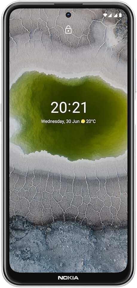 Nokia X10, écran Full HD+ 6,67", mémoire 64 Go, double SIM, 5G, appareil photo 48 MP, neige (reconditionné)