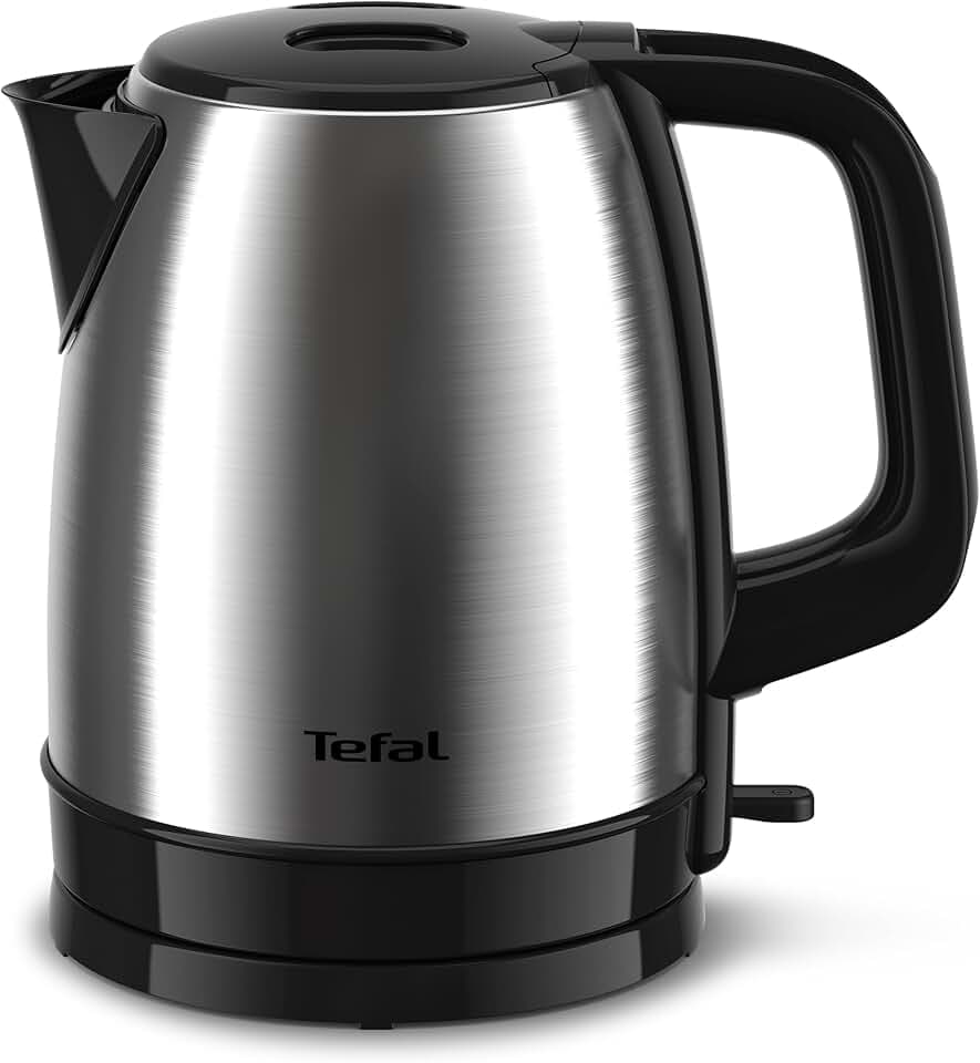 TEFAL Bouilloire Inox 1,7L Bouilloire sans fil 1,7L Résistance cachée Filtre anticalcaire base pivotante 369° KI150D10