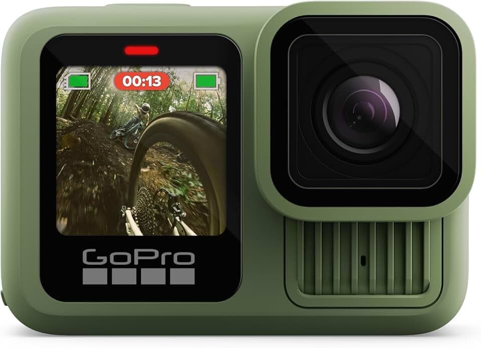 GoPro HERO13 Black en Vert forêt (Couleur en édition limitée) - Caméra d'action étanche avec vidéo 5.3K60, Photo 27MP et compatibilité avec Les objectifs de la série HB