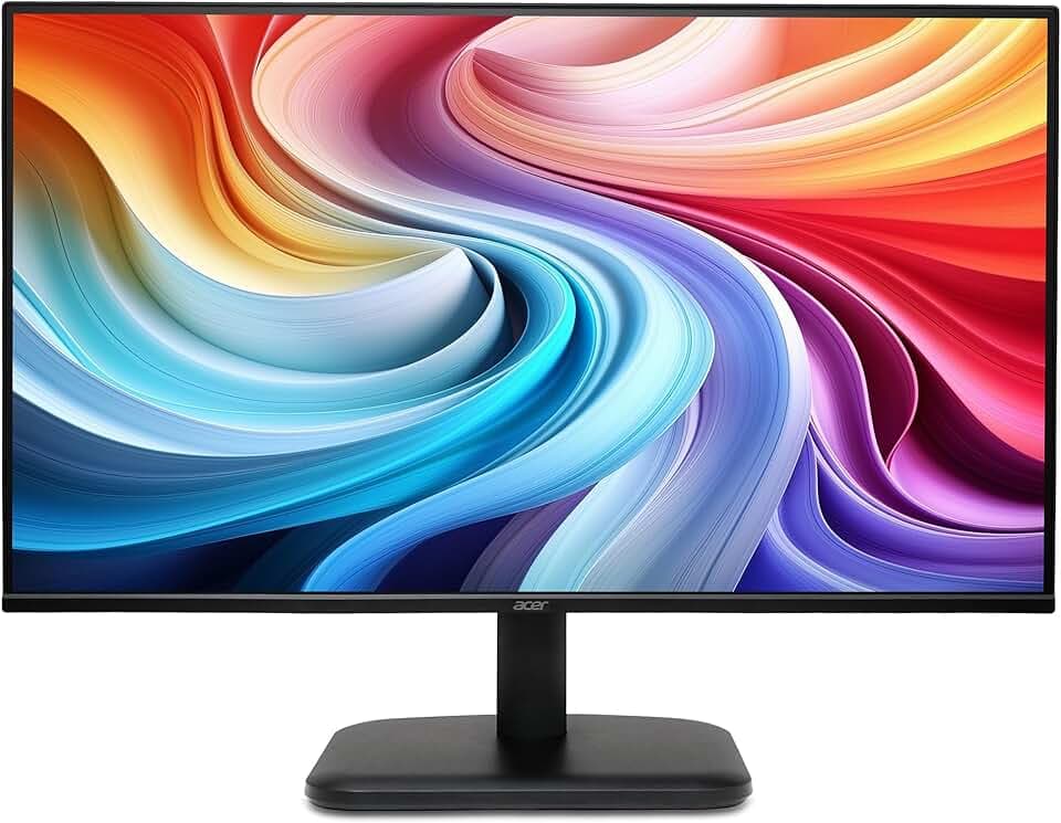 Acer EK241YGbif, Écran PC 23.8" Full HD IPS, 120Hz (1920x1080, AdaptiveSync, 1ms VRB, 250 Nits, Comfyview, BlueLightShield, Flicker-Less, 1xVGA/1xHDMI 1.4) Moniteur PC, Couleur Noir