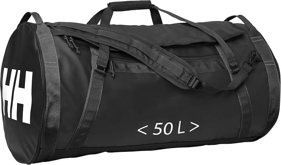 Helly Hansen Unisexe Sac de sport HH 2 50L, Noir 2.0, STD