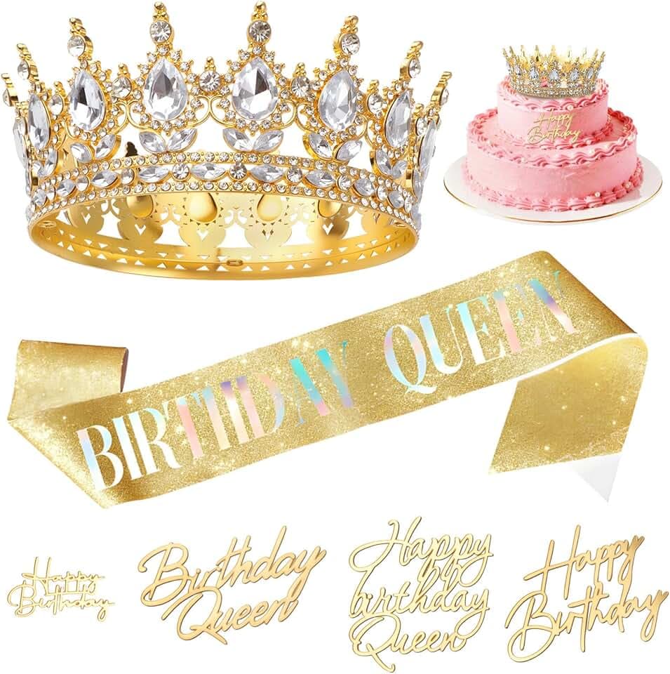 YnewL Rétro Diademe Princesse Strass Diademe Mariage Couronne Anniversaire Femme pour Mariages, Fiançailles et Occasions Spéciales