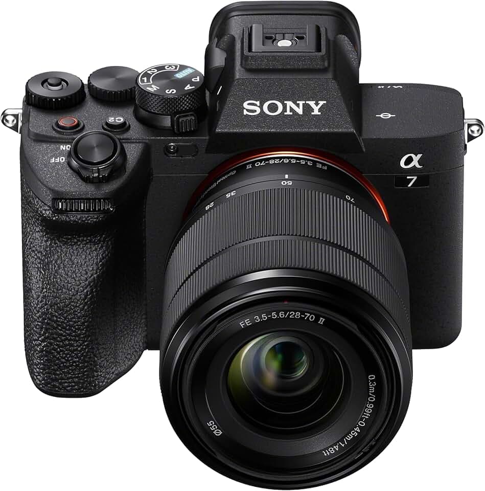Sony Alpha 7 IV – Appareil Photo Hybride Plein Format 33 MP avec Objectif 28-70 mm II – Autofocus en Temps Réel, Rafale 10 i/s, Vidéo 4K 60p, Écran Tactile, Fonctions Professionnelles Photo & Vidéo