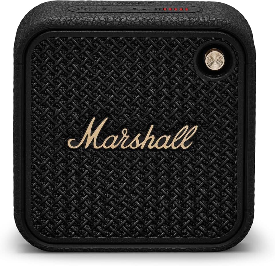 Marshall Willen II Haut-parleurs Bluetooth sans Fil 17 Heures de Lecture IP67 étanche Charge Rapide - Noir et Laiton