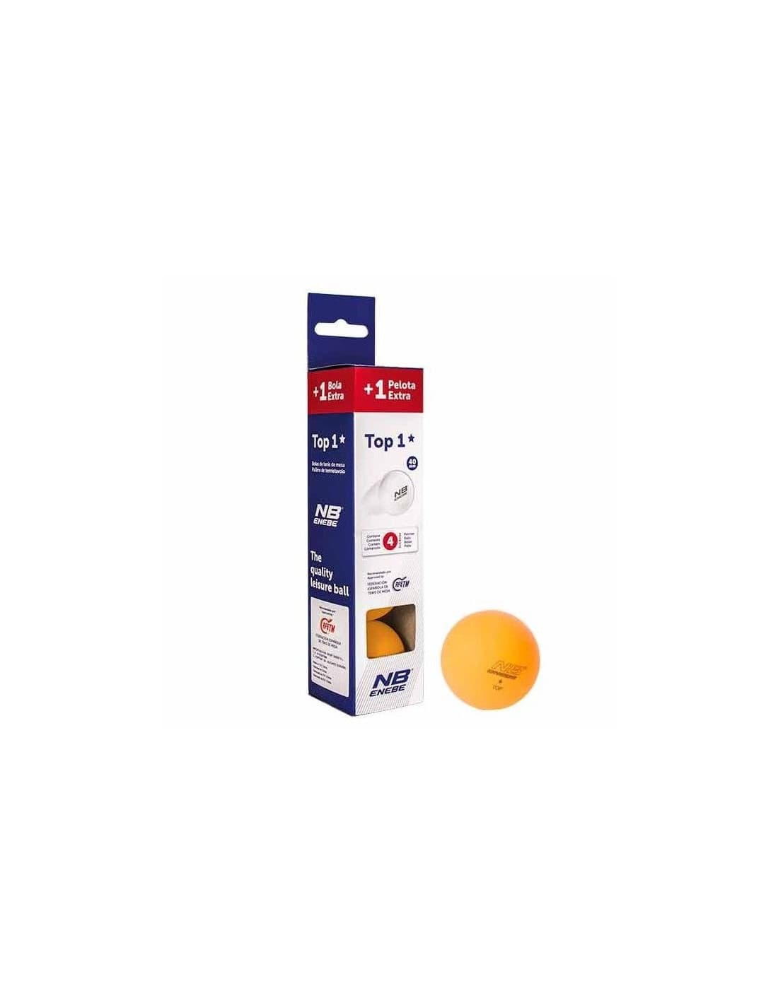 Balles tennis de table Enebe Haut à partir de 3+1 1 40 mm Orange
