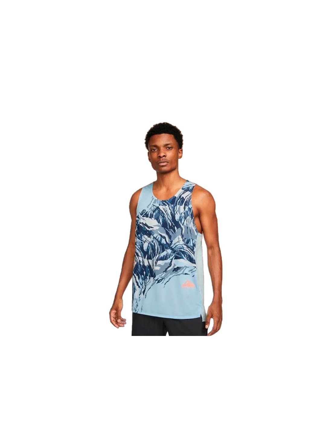 T-shirt trail Nike Homme de Dri-FIT Rise 365 Bleu