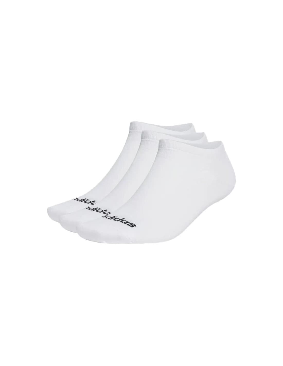 Chaussettes adidas Linear Low 3P blanches/noires