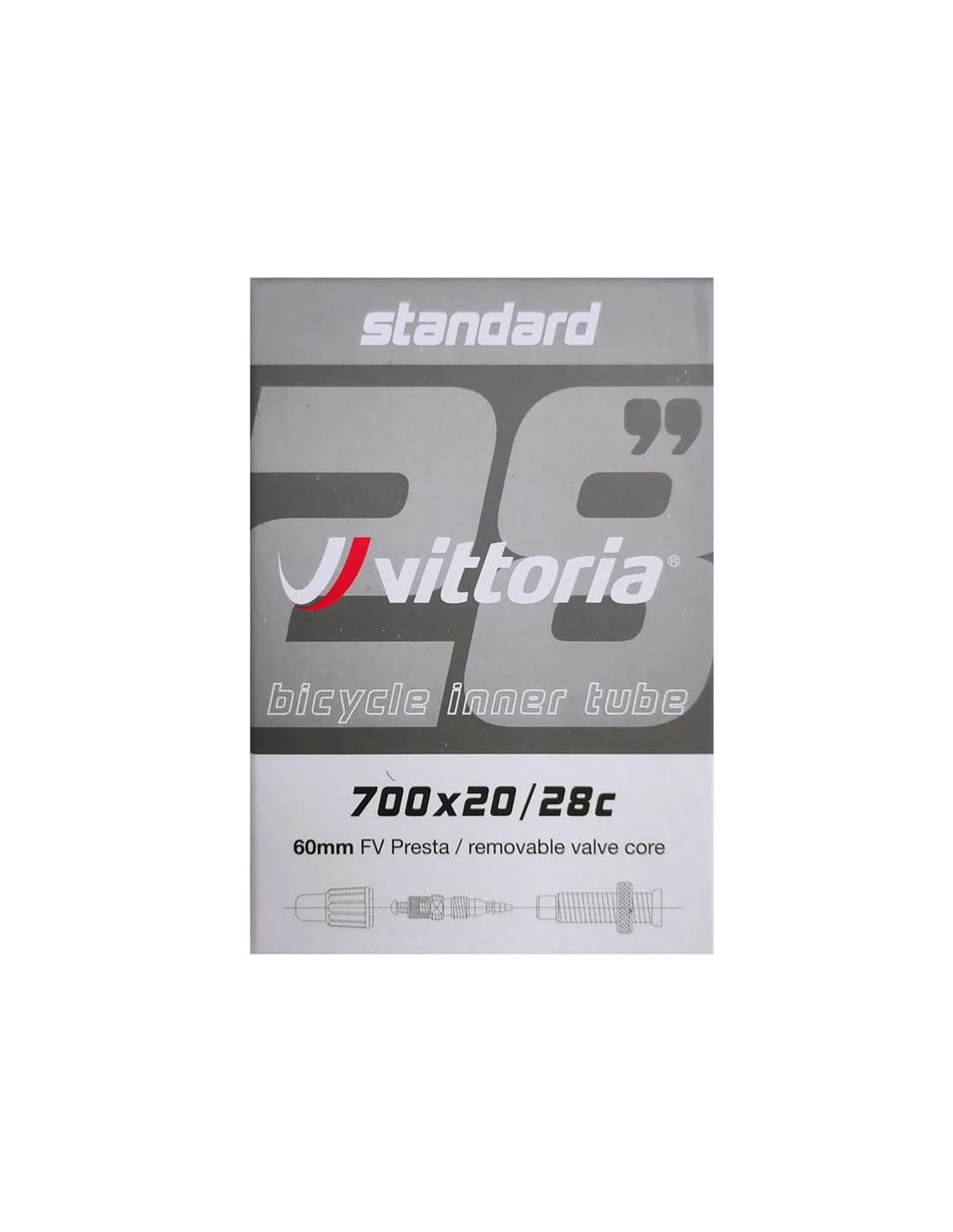 Camera Vittoria Standard 700x20/28C Presta 60mm RVC