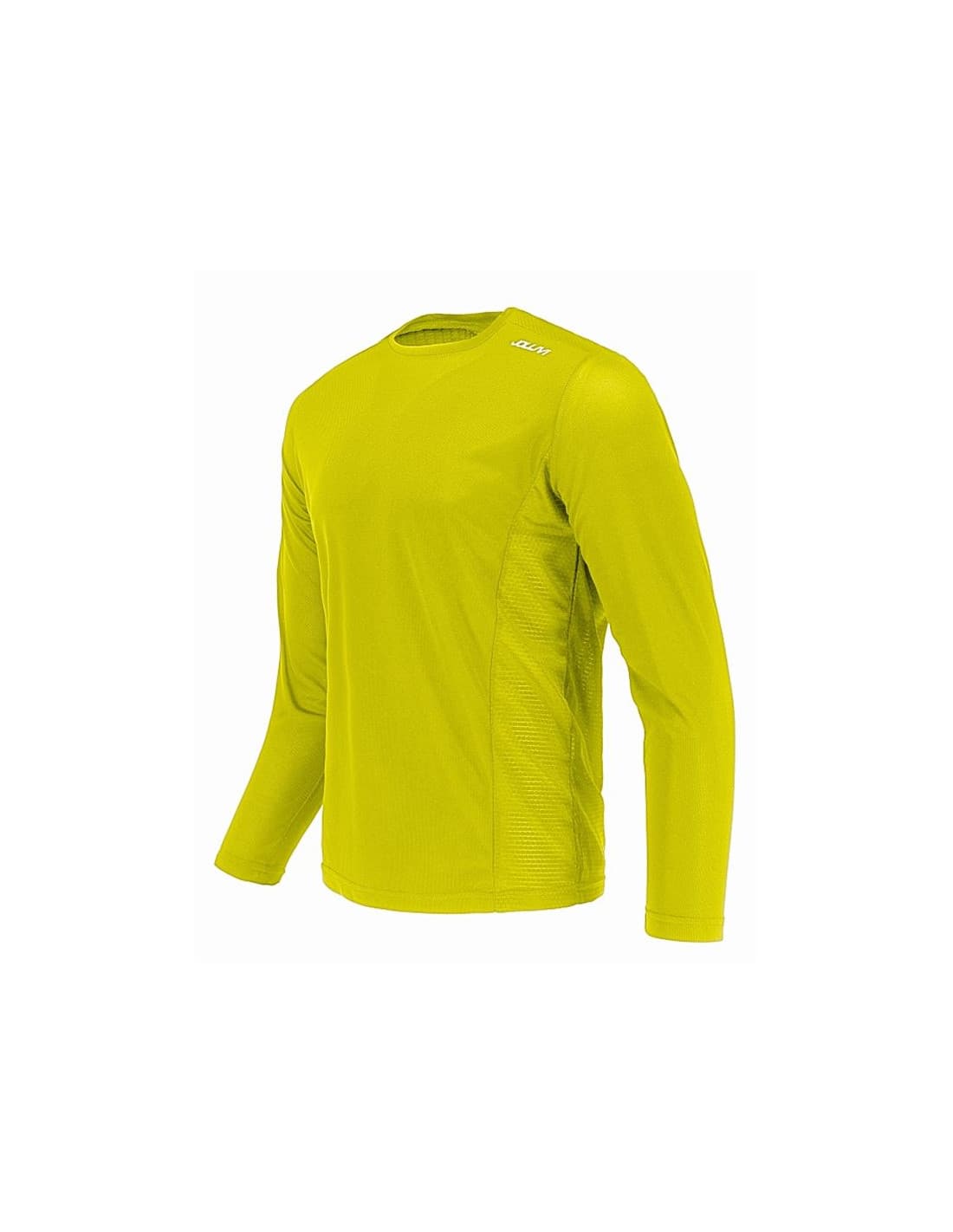 T-shirt running Joluvi de Duplex Long Yellow Homme
