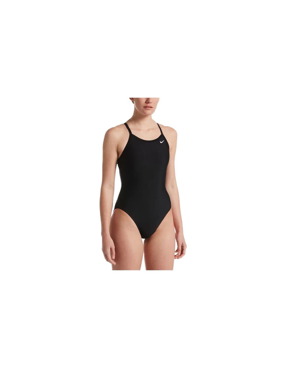Maillot de bain de Natation Nike Solid Femme Noir