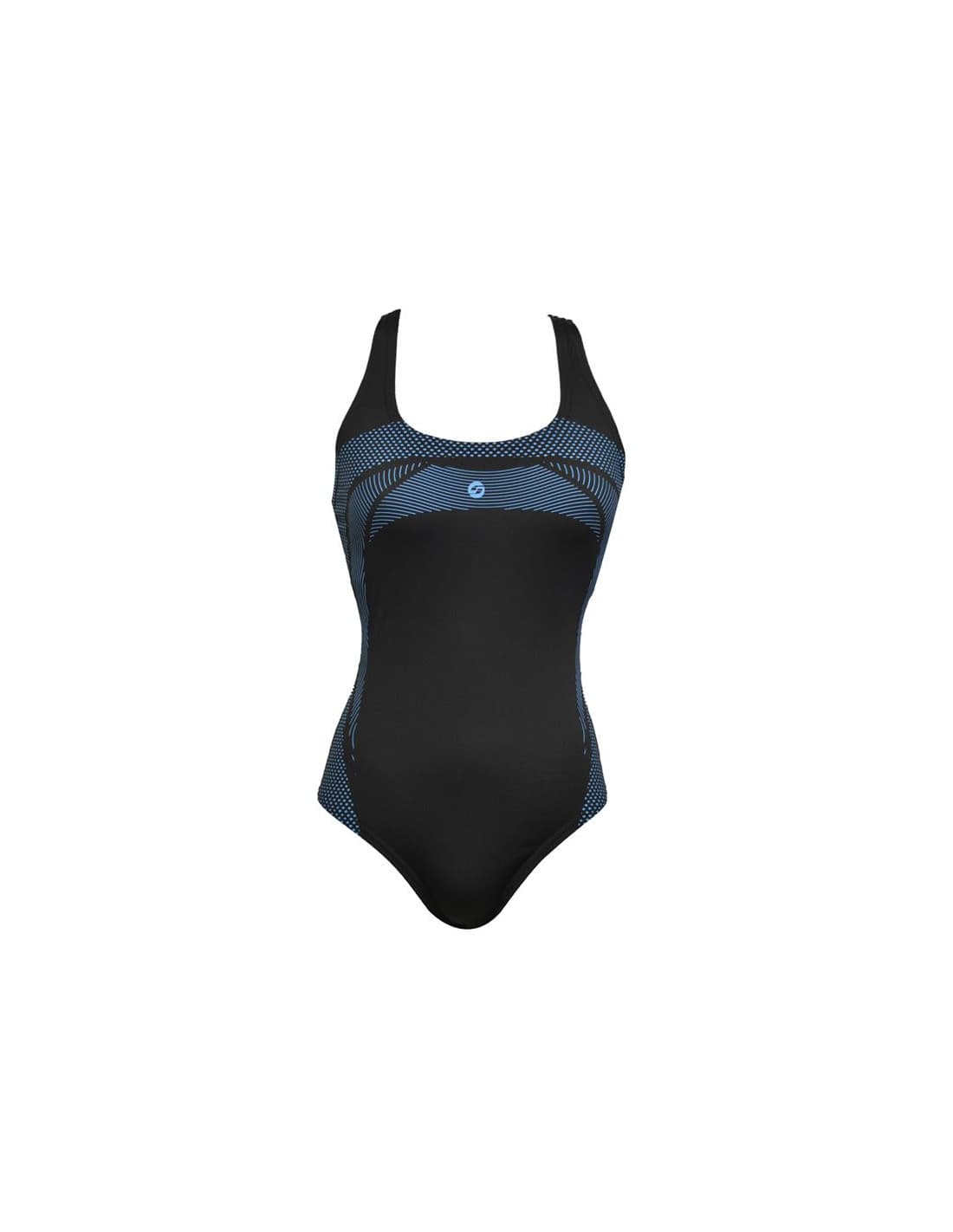 Maillot de bain Natation Ras Femme de Lorna Sport Back Swimsuit Black