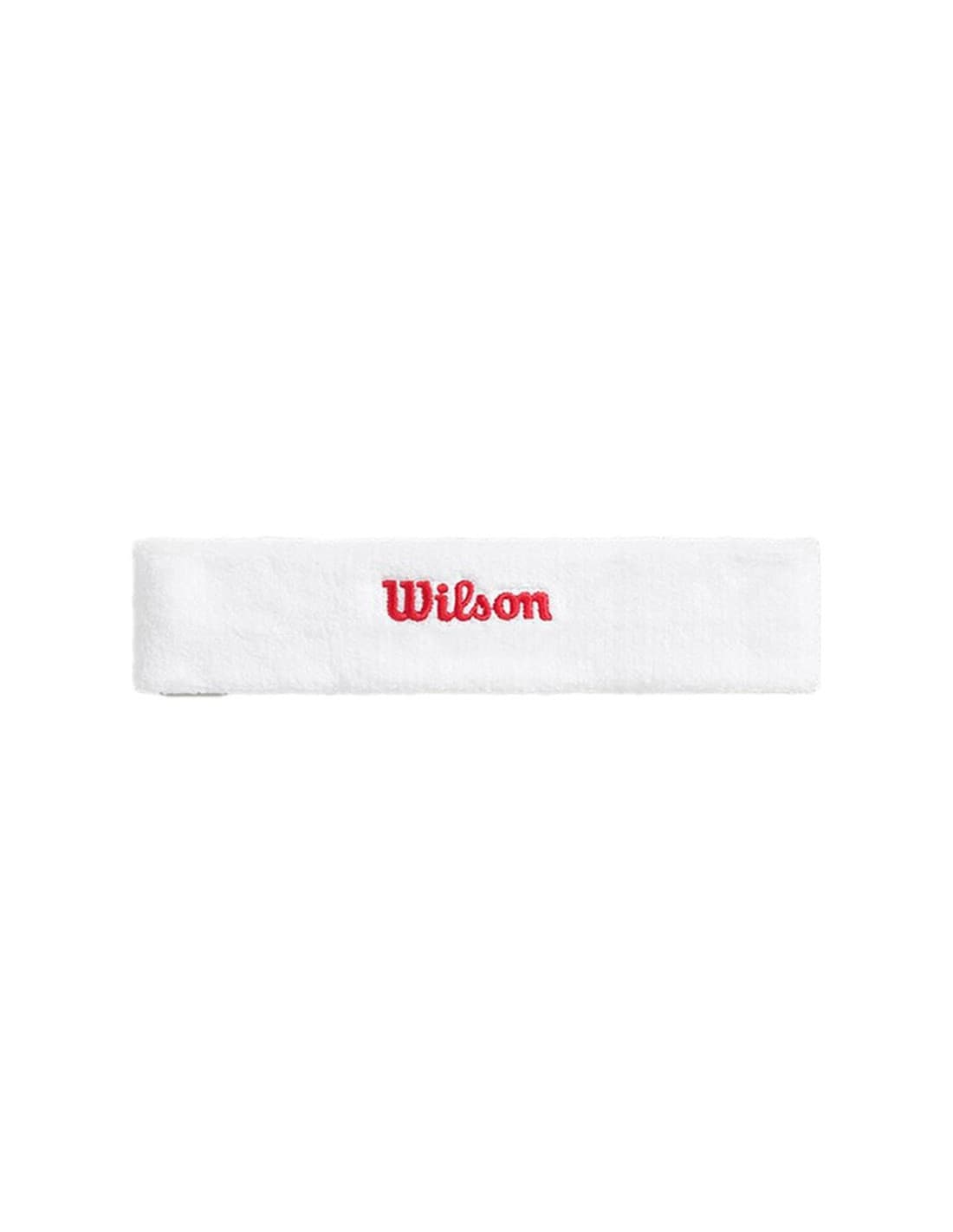 Bandeau pour les cheveux de Tennis Wilson Terry Logo Headband Blanc/Rouge