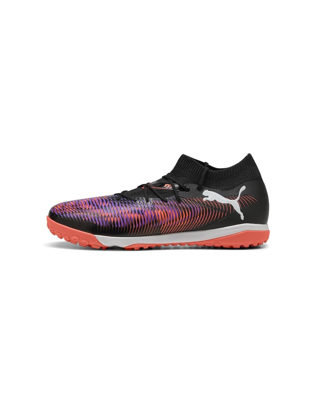 Bottes de football Puma Future 8 Match Tt Noir/Blanc/Rouge Lumineux