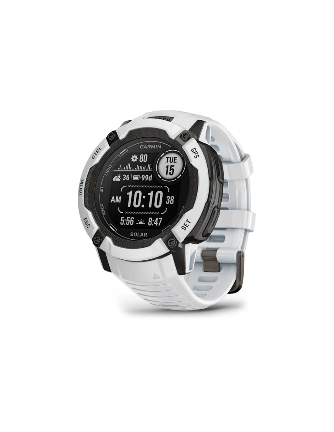 Montre Garmin Instinct 2X Solar Blanc