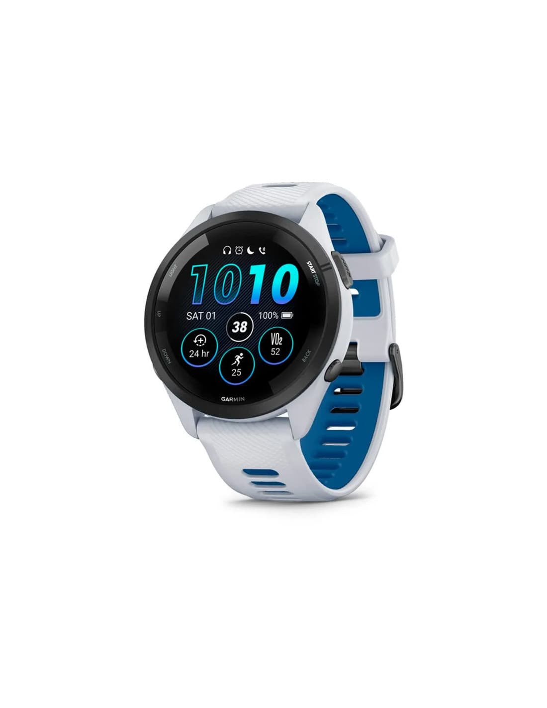 Montre Garmin Forerunner 265, Wifi GPS Eu / Pac Blanc/Bleu