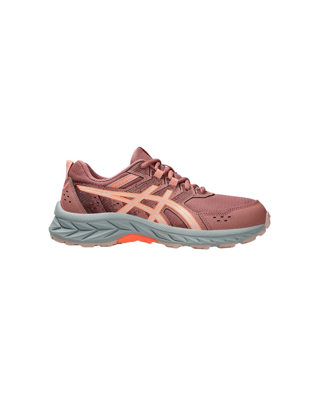 Chaussures de Trail ASICS Pre Venture 9 Gs Enfant Rouge/Rose