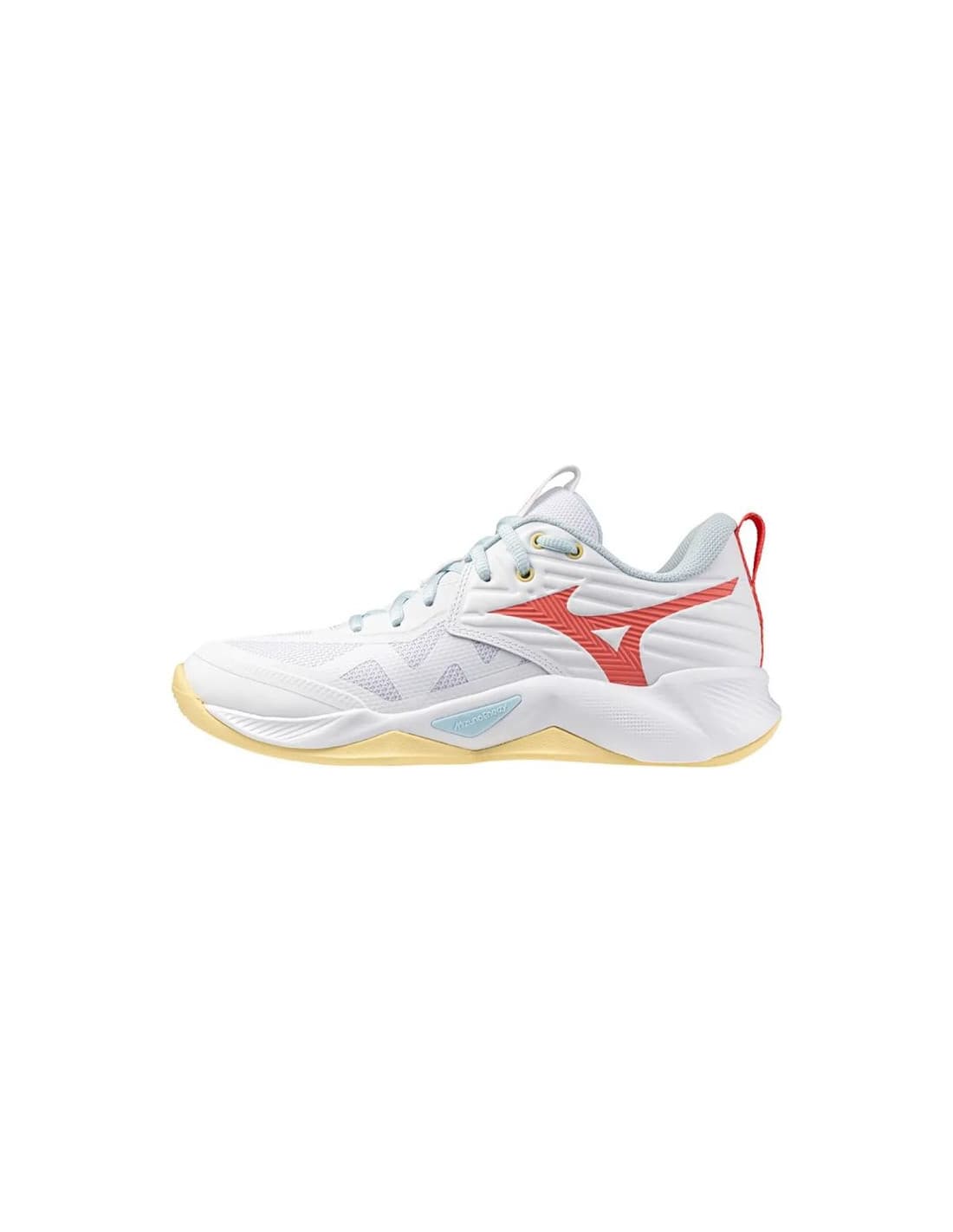 Chaussures de Volley-ball Mizuno Wave Momentum Pro Femme Blanc/Bleu