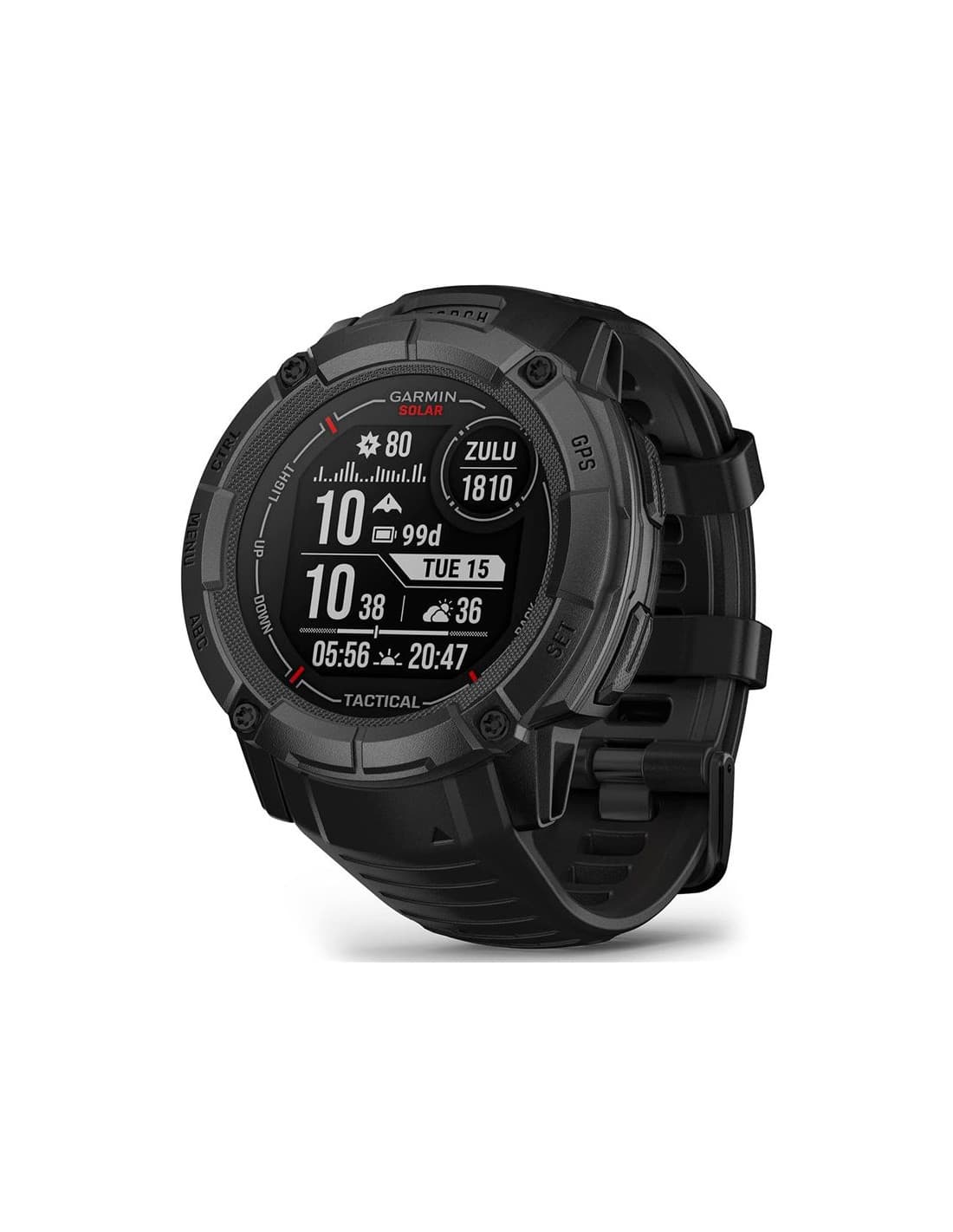 Montre Garmin Instinct E, 40 Mm, Noir avec bracelet charbon