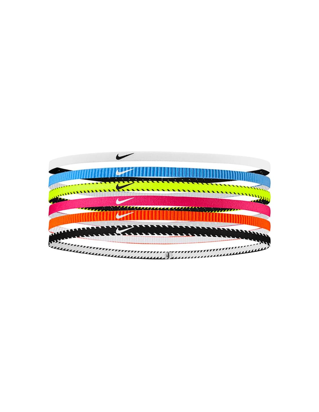 Bandeau pour les cheveux de Fitness Nike Flex Classic Slim Headbands 6Pk Gris