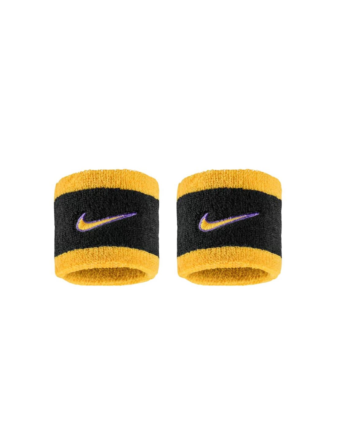 Bracelet de Fitness Nike Swoosh Classic Wristbands 2Pk Noir