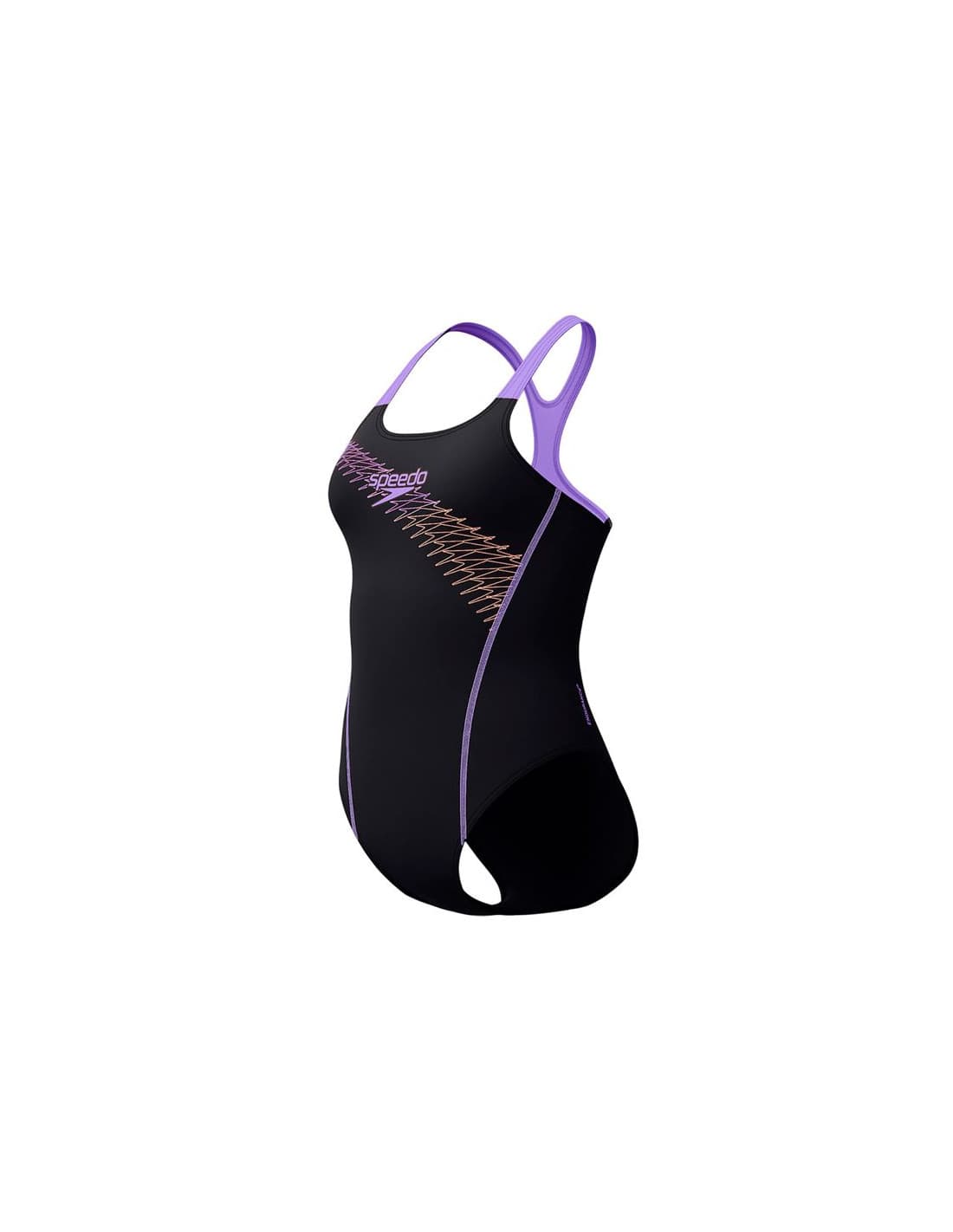 Maillot de bain Speedo Medley Logo 1 Pièce Femme Pêche Brillante