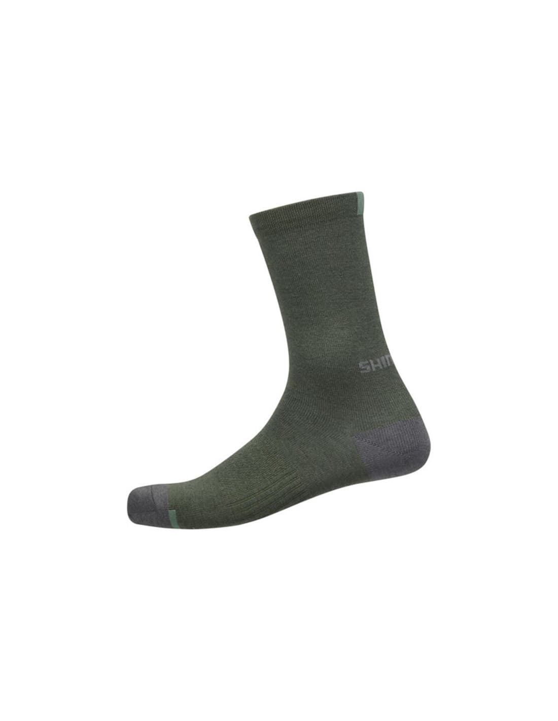 Chaussettes de Cyclisme Shimano Performance Laine Vert Foncé
