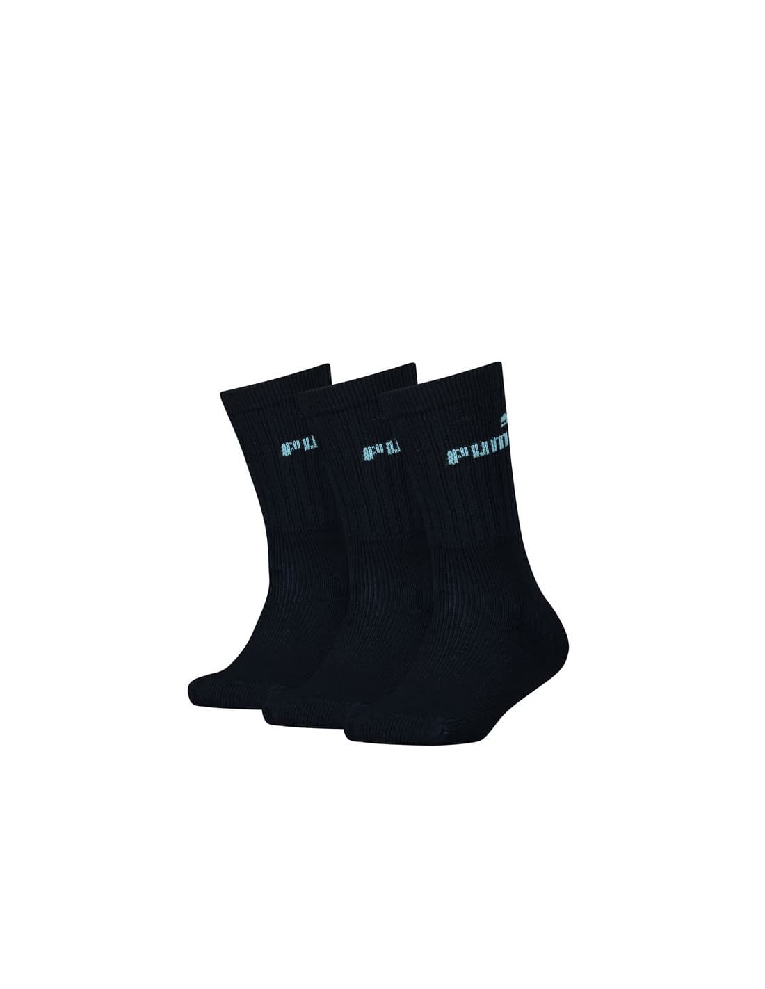 Chaussettes Puma Elements Junior Crew Sock 3P Enfant Noir