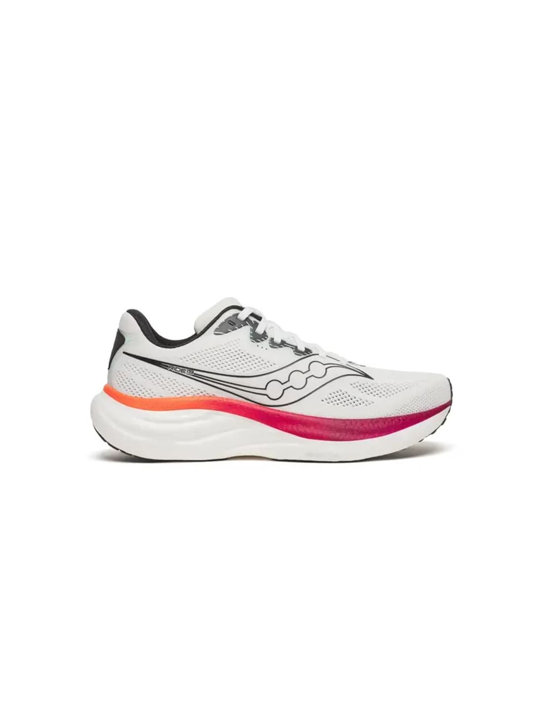 Chaussures de Running Saucony Ride 19 Homme Blanc/Crimson