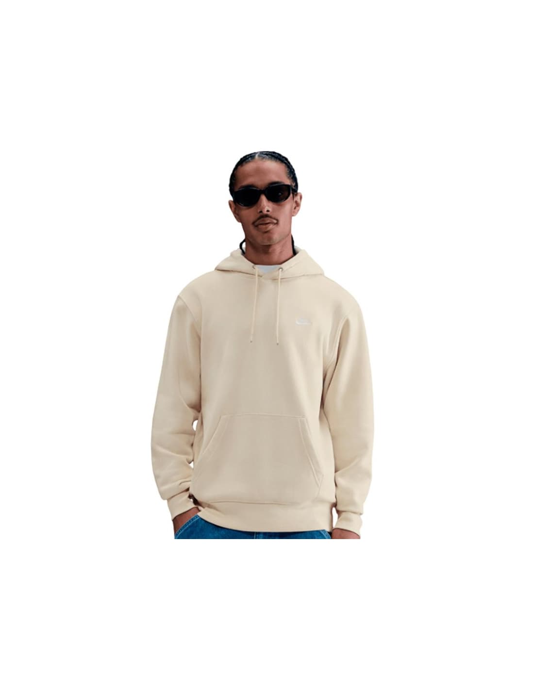 Sweat Nike Club Pullover Fleece Hoodie Homme Marron