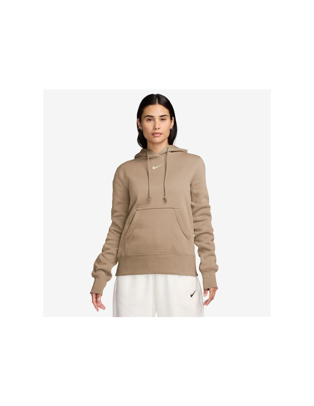 Sweat Nike Sportswear Phoenix Fleece Pullover Hoodie Femme Marron