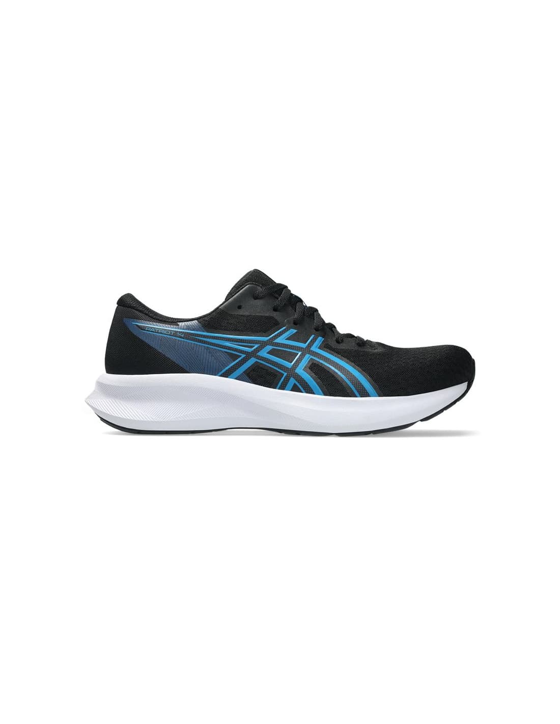 Chaussures de Running ASICS Patriot 14 Homme Noir/Bleu